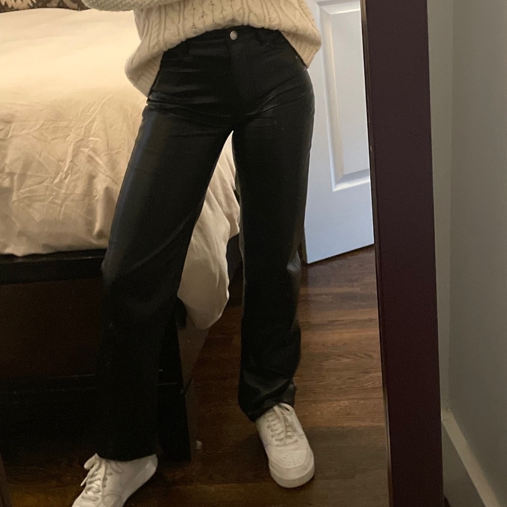 Wilfred faux leather pants